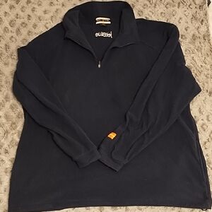 North End Men's Navy Blue Zip-Up Sweater